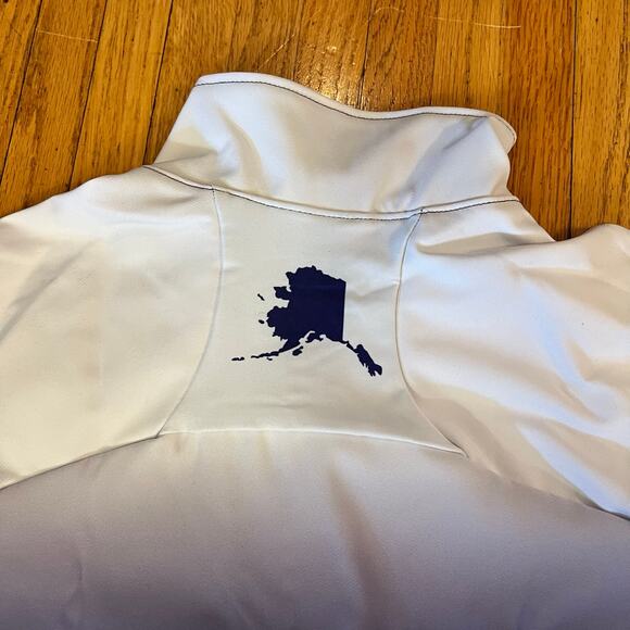 Podium Wear Jacket Womens Medium Alaskan Team Purple White Performance Running - Picture 5 of 9